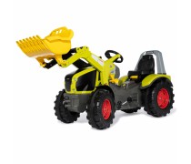 Vaikiškas minamas traktorius su kaušu vaikams nuo 3 iki 10 m. | rollyX-Trac Premium CLAAS | Rolly Toys 651092